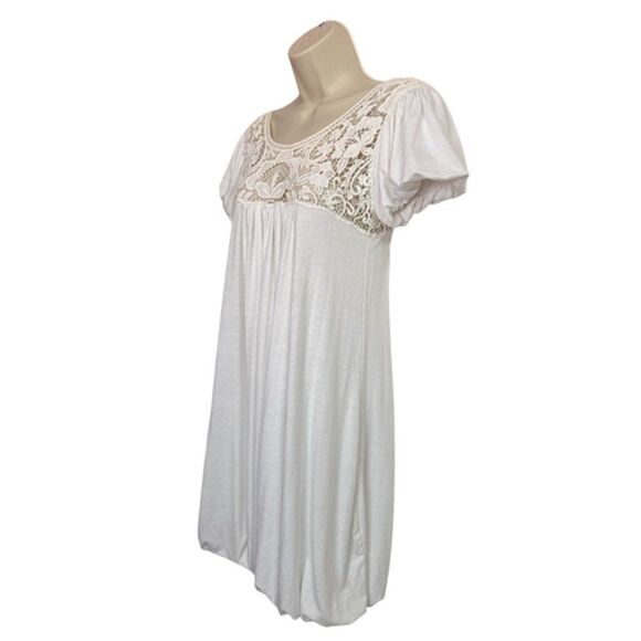 Toska Off White Lace Bubble dress l Size L - Picture 3 of 8